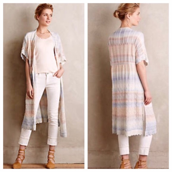 Anthropologie Sweaters - Anthropologie Knitted & Knotted Ombré Duster